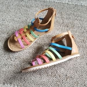 Cat & Jack Rainbow Gladiator Sandals